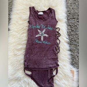 Purple Key West Florida Tank Top
